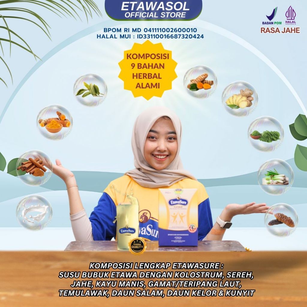 

Etawasure - Susu kambing etawasure Isi 250gram therapy nyeri sendi dan asam urat - Susu etawasure