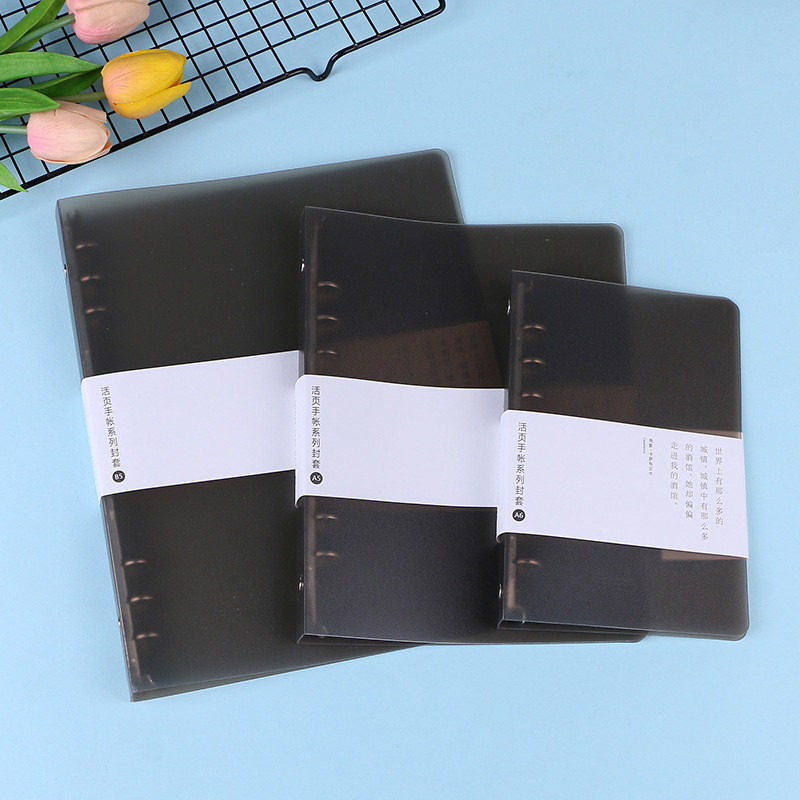 

Transparent Creative Ring Binder B5/A5 A6 Pp Notebook Planner Pp Cover Accessory Office School