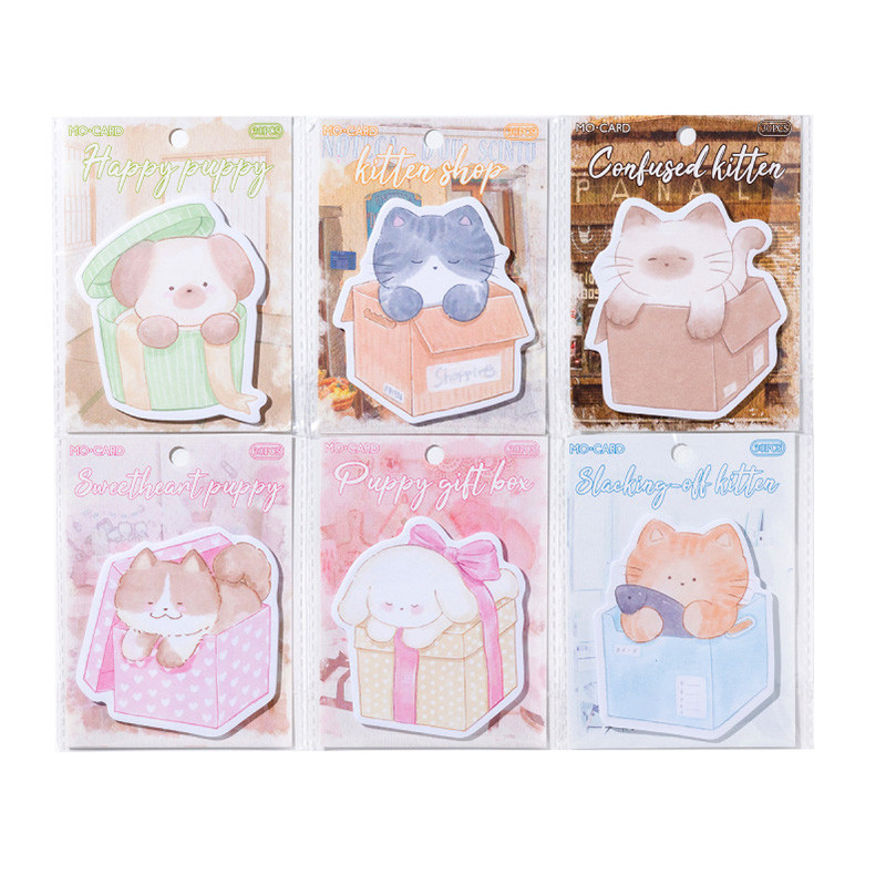 

30Sheets Cute Packaging Series Sticky Kawaii Diy Notes Supply Vocabulary Writing Pads Planner