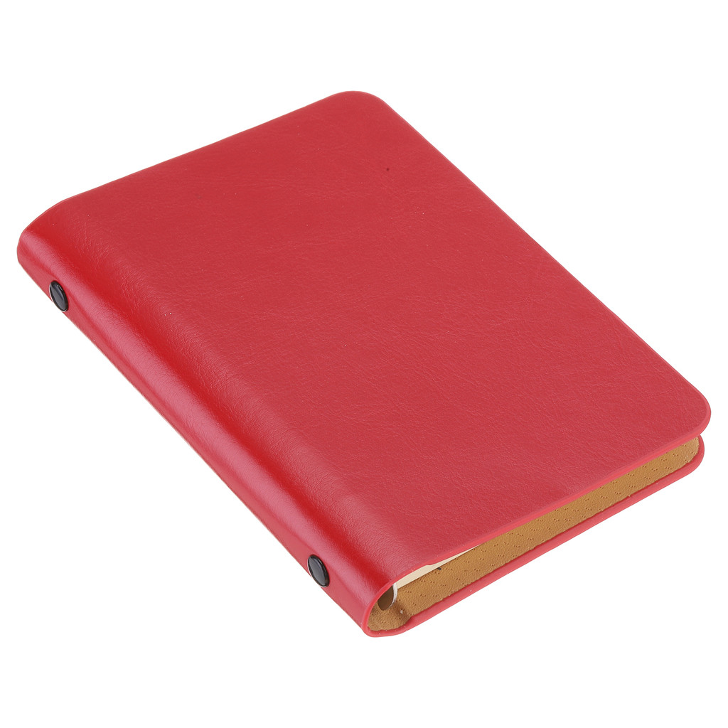 

1/2Pack A7 Leather Notebook Binder 6 Ring Binder Cover Mini Refillable Loose Leaf Diary Personal