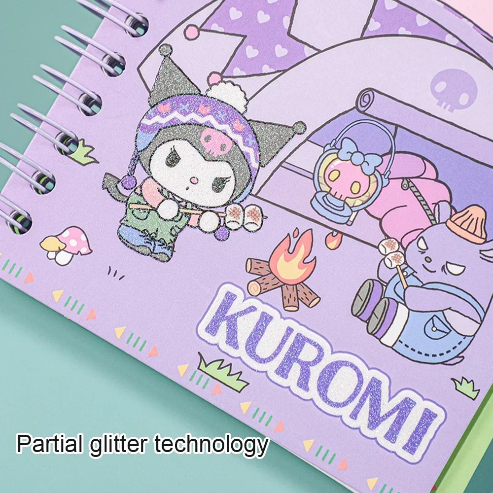 

Sanrio A6 Notebook Coil Book Kuromi My Melody Cinnamoroll Hello Kitty Learning Stationery Unique