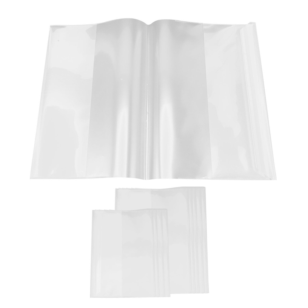 

20Pcs Plastic Book Covers A4 16K Size Textbook Protector Transparent Clear Book Sleeve Waterproof