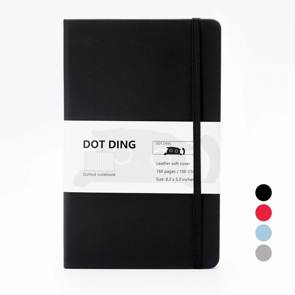 

A5 Fabric Cover Dot Matrix Notebook Korean Stationery Daily Planner Schedule Planning Notebooks For