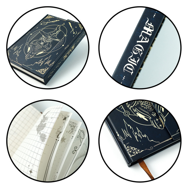 

Vintage Cover Magic Hat Envelope Owl European Magnetic Buckle Notebook Student Gift Handbook Meeting