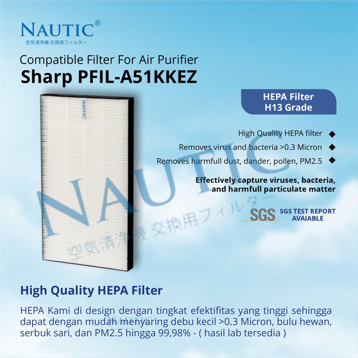 Filter Sharp Untuk FP-J80Y-H FP-J60Y-H FP-J60Y-W FP-J80Y-W FZ-J80HFE