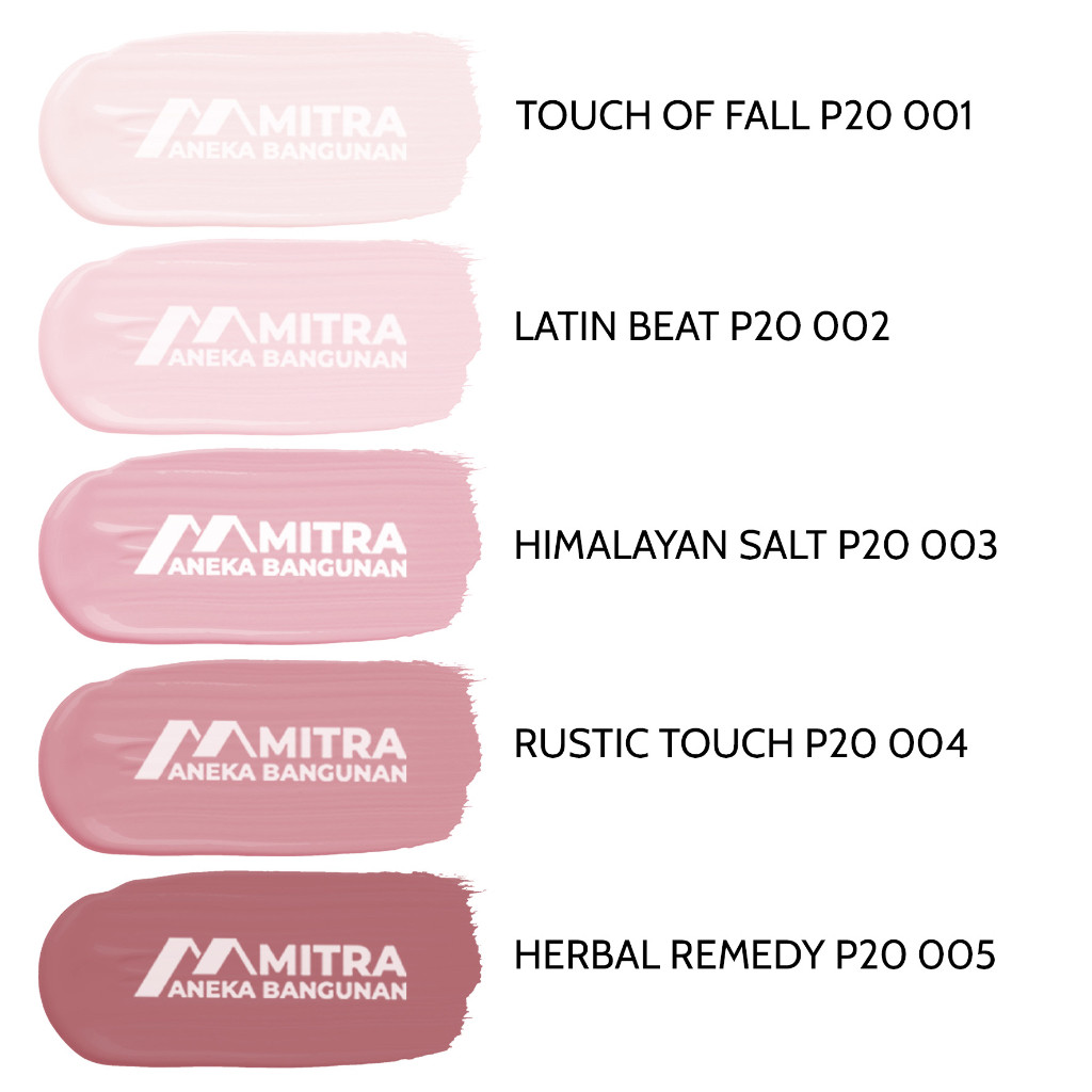 Bararoomkey_ Cat Tembok Avitex Interior 5 Kg / Avian P20 Baby Pink Dusty Pink