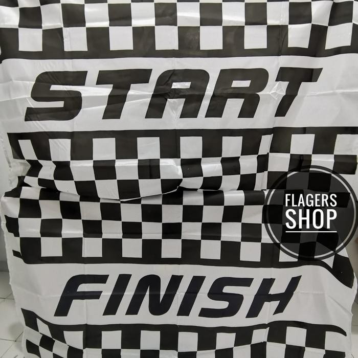 

Flagers - [Sepasang] Bendera Start & Bendera Finish 100X150 Cm