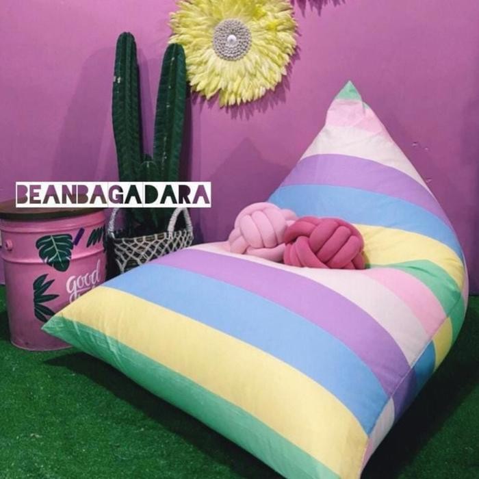 Bean Bag Triangle Jumbo Beanbag Bantal Sofa Kursi Santai Boneka