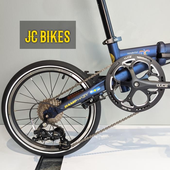 Sepeda Lipat Element Camp Hazy 9S Sulawesi Toraja 16In Alloy Jangkrik 9Kg