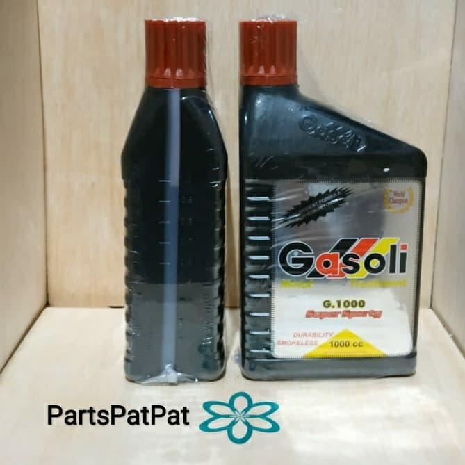 Terlaris Oli Oil Samping Gasoli 2T G1000 1Lt Gasoli G1000 2Tak Gasoli G.1000 2T Ongkir Termurah
