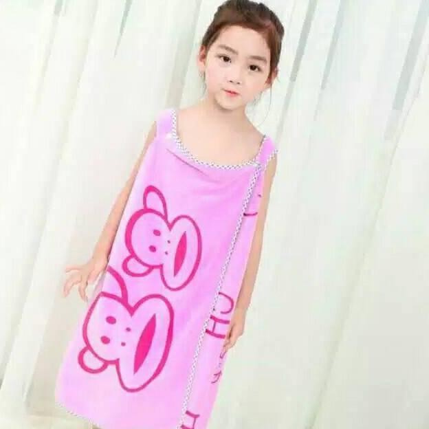 New Varian Baju Handuk Dress Kimono Anak Karakter 60X120Cm Penthouse