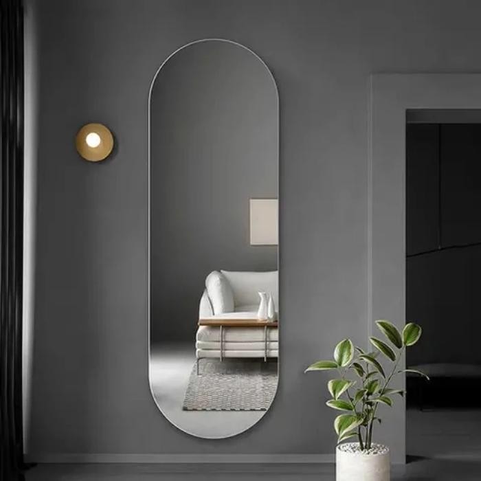 cermin aesthetic cermin jumbo cermin besar oval full body cermin dinding wastafel kamar mandi hiasan