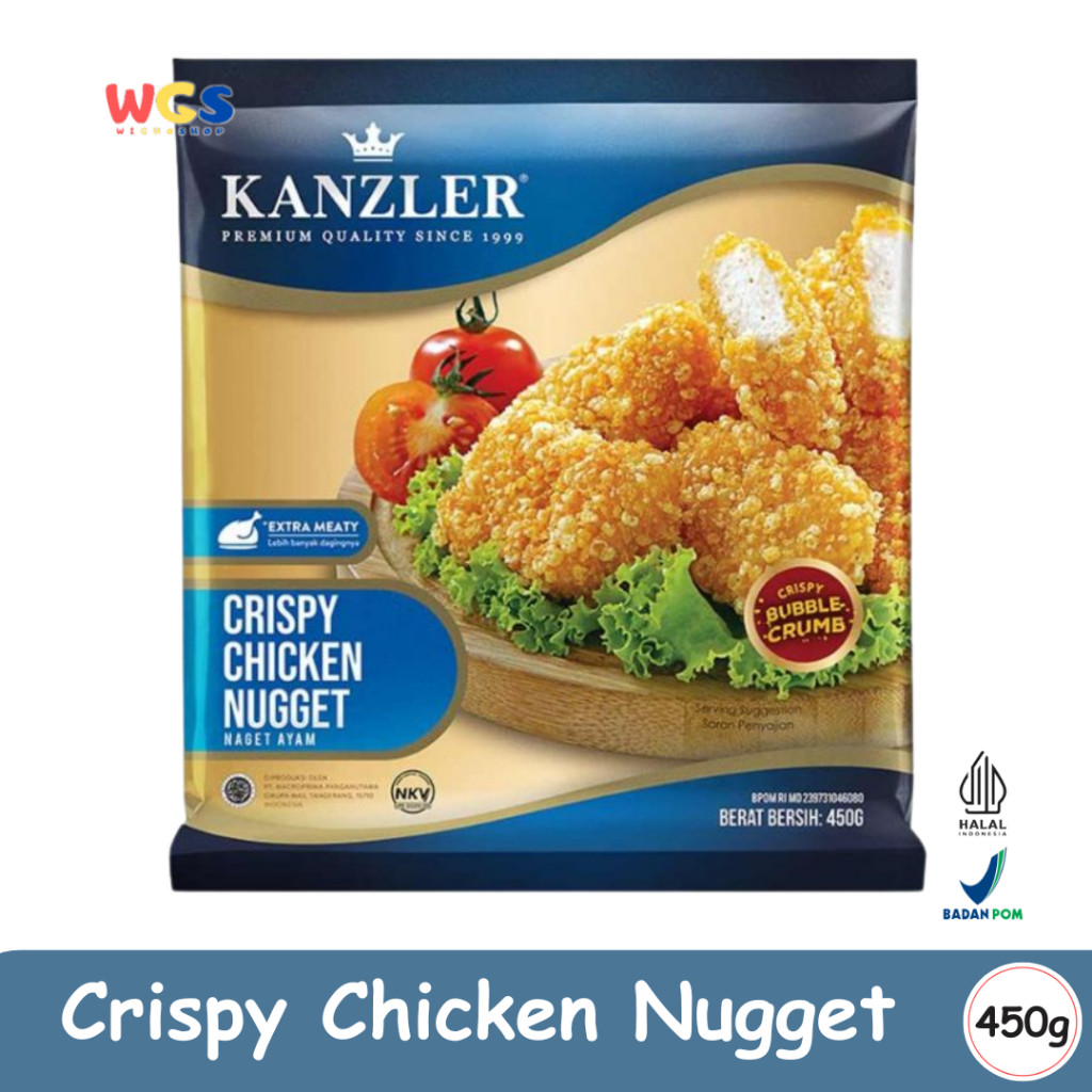 

READYY! KANZLER Crispy Chicken Nugget 450g Nugget Ayam Premium dengan Lapisan Renyah dan Extra Meaty