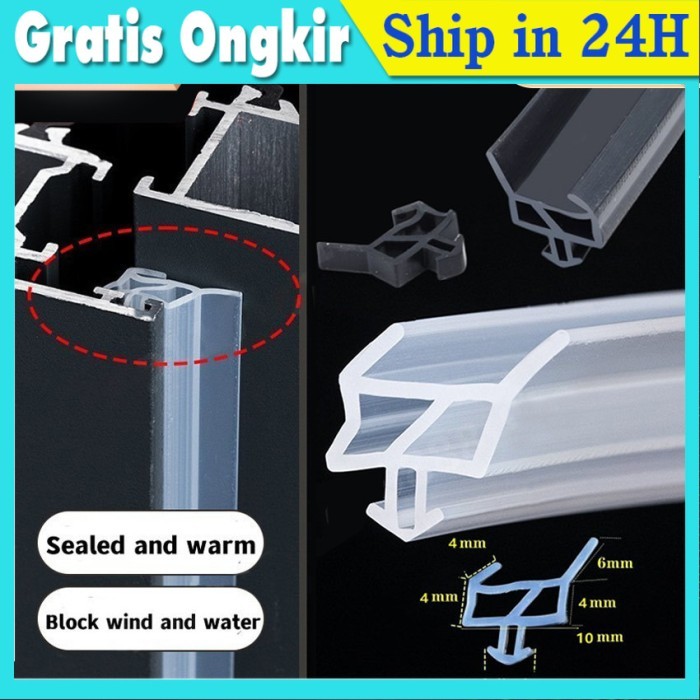 Best penjualan Seal List Penutup Celah Kusen Jendela & Pintu Frame Alumunium Anti Hujan Air Angin