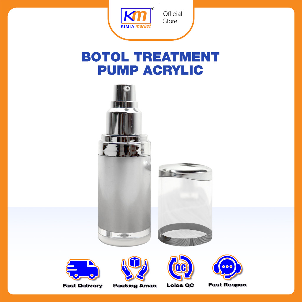 

Botol Treatment Pump acrylic 30ml bahan sangat bagus al 45