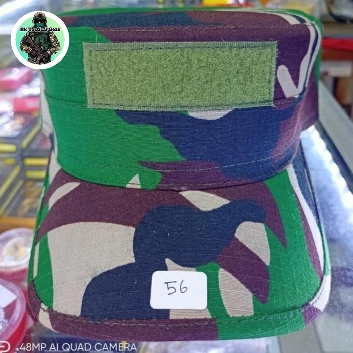 Kualitas Terjamin Topi Pet Pdl Loreng Woll (Bahan Pt. Panca) Topi Pet Pdl Tni Ad