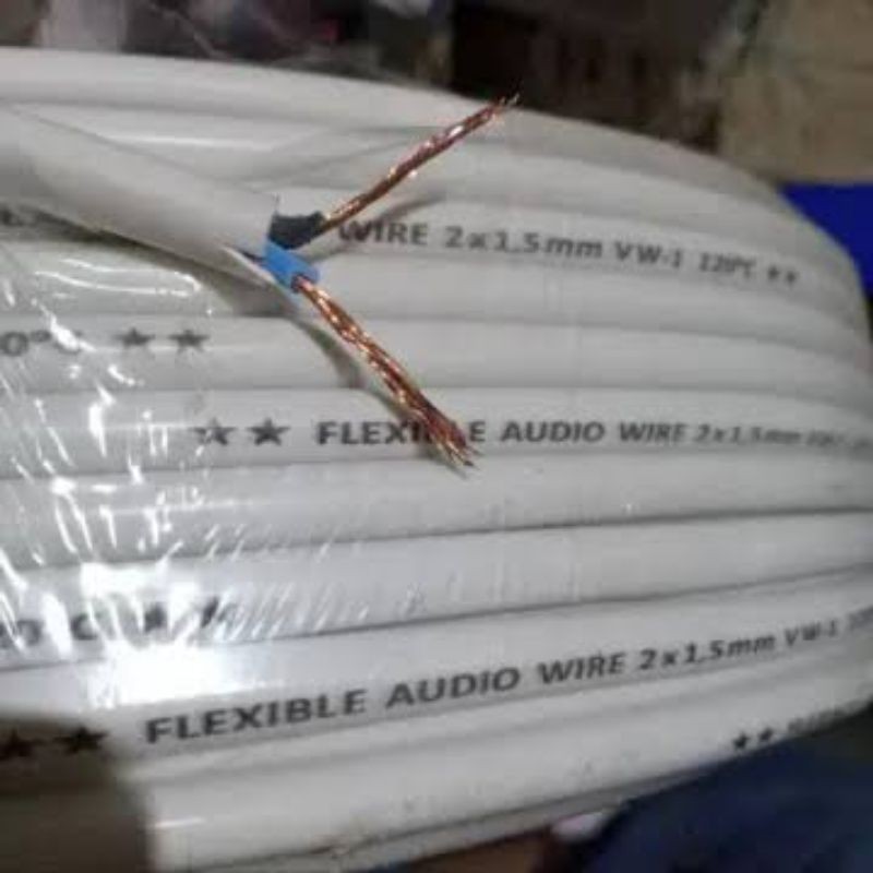 RB2233 KABEL LISTRIK Serabut 2x1.5 50M / Kabel Listrik HYO 2x1.5 50M Pajero / Kabel Listrik Serabut