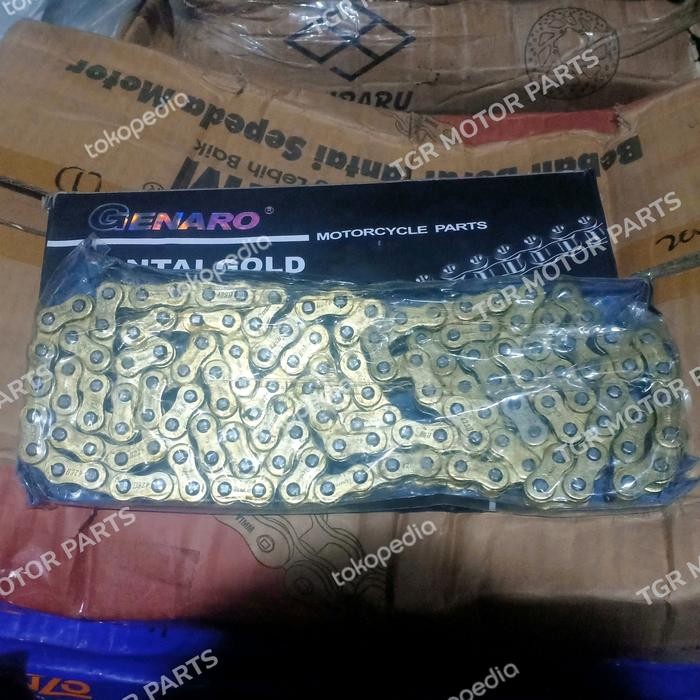 QUALITY RANTE RANTAI GOLD EMAS KUNING 428H 120L 120 L MERK GENARO