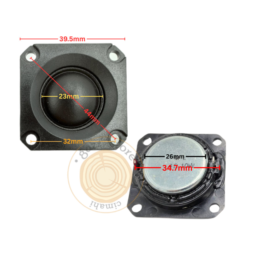 RB2233 Tweeter 1.5 Inch 4 Ohm Silk Dome Neodymium Tweeter 39.5MM