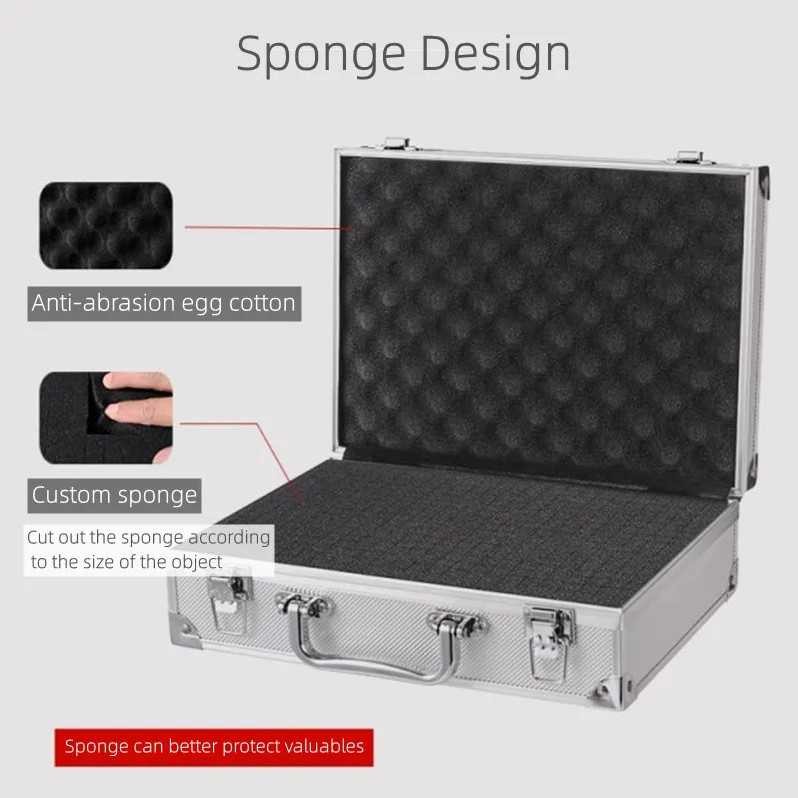 

Kotak Alat Kotak Penyimpanan Multifungsi Portabel Tool Box Case Portable Multifunction Storage Box Warna Silver