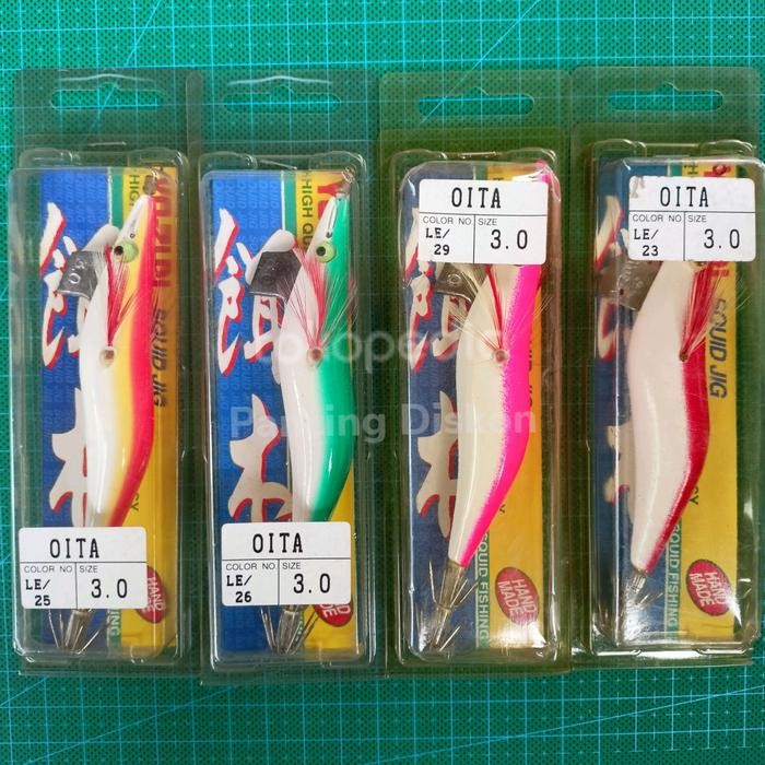 PREMIUM Umpan Cumi Yozuri Oita Squid Jig 3.0 Handmade Jepang