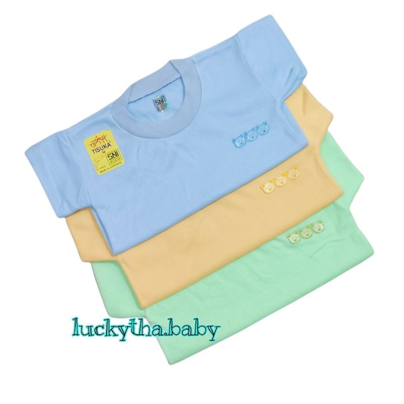 Promo 3Pcs_ Kaos Oblong Bayi Dolphin _ Baju Atasan Anak Harian _ Oblong Bayi Polos _ Oblong