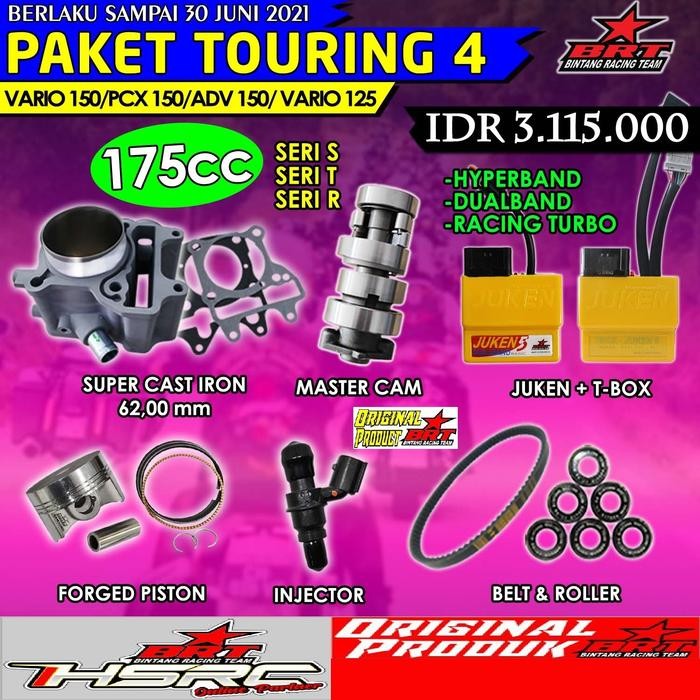 PREMIUM PAKET BORE UP BRT VARIO 125Fi LED 63mm BORING SILINDER VARIO 125 Matic