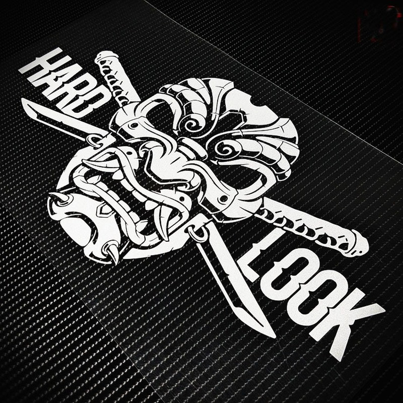 OFK Stiker Reflektif Retro Prajurit Ninja Jepang Orang Tangguh Stiker Jepang Mobil Drift Stiker Bala