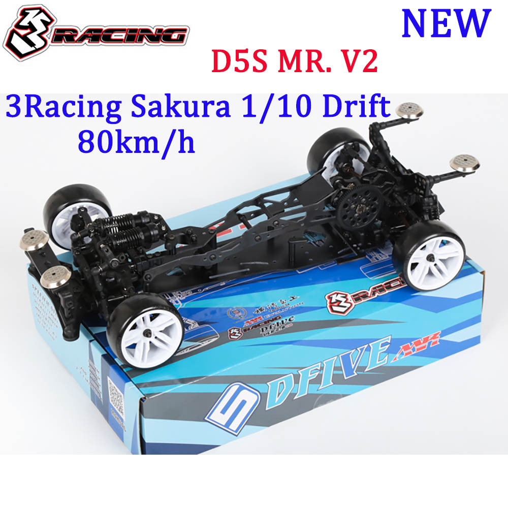 3RACING Sakura D5S MR V2 KIT 1/10 Remote Control Super Belakang Drive Balap Profesi Drift Bingkai Mo