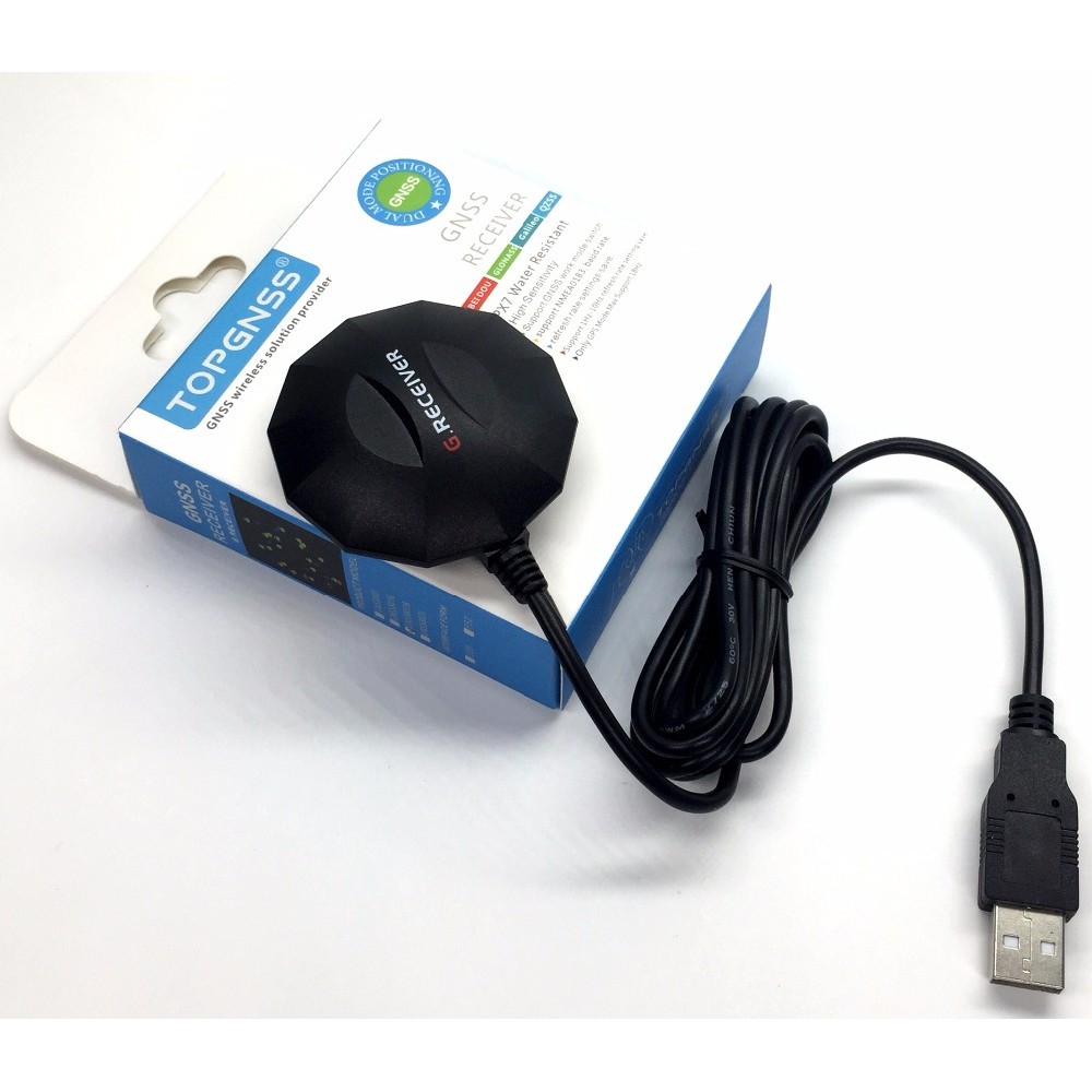 TOPGNSS USB GPS GLONASS modul antena penerima protokol output USB, pengganti yang kompatibel BU353S4