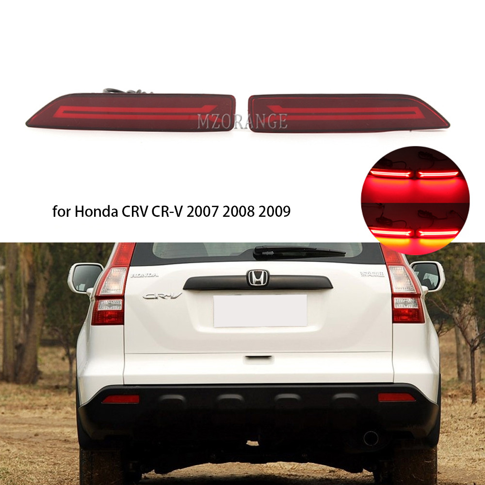 Lampu Bumper Belakang LED untuk Honda CRV CR-V 2007 2008 2009 Lampu Reflektor Rem Lampu Kabut Belaka