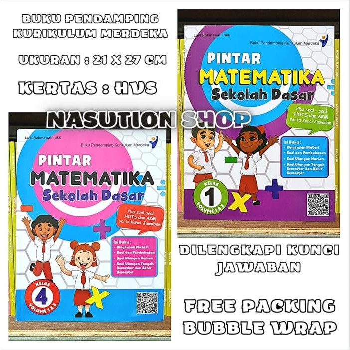 

Buku Soal Pintar Matematika SD/MI Plus Kunci Jawaban Kurikulum Merdeka
