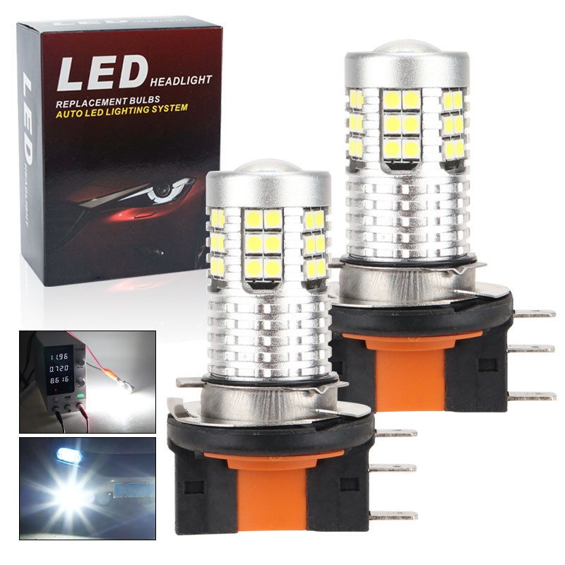 2 Buah H15 3030 39smd LED Lampu Kabut Mobil Lampu Depan Lampu Siang Hari Lampu Depan Mobil Lampu Dep