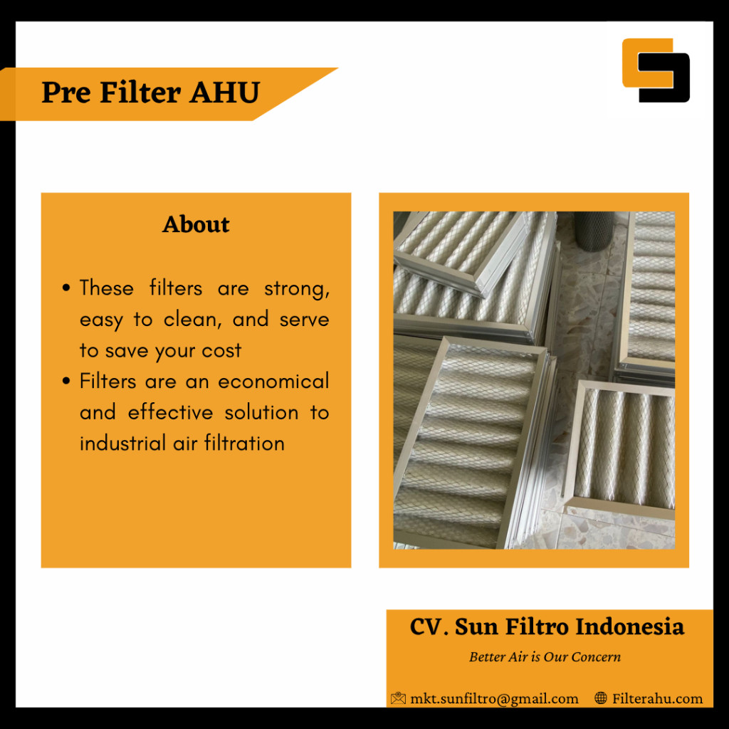 MCL5 PRE FILTER AHU FRAME ALMUNIUM