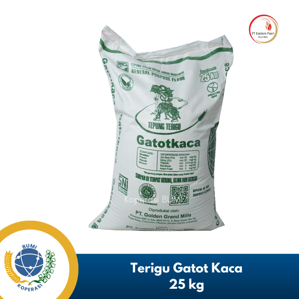 

SANS Tepung Terigu Eastern Gatot Kaca Hijau 25 Kg