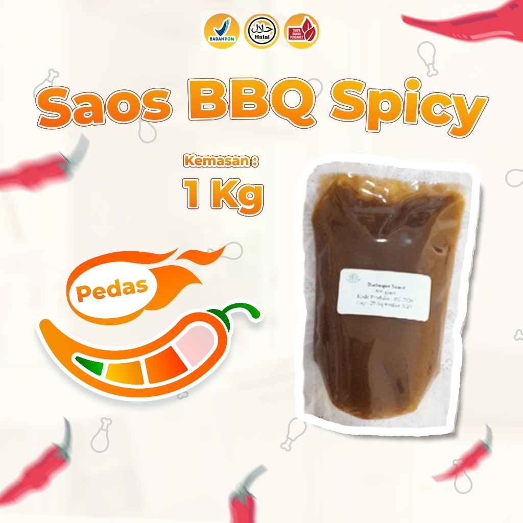 

SANS Saos BBQ Spicy / Kemasan 1 KG / Rasa Pedas