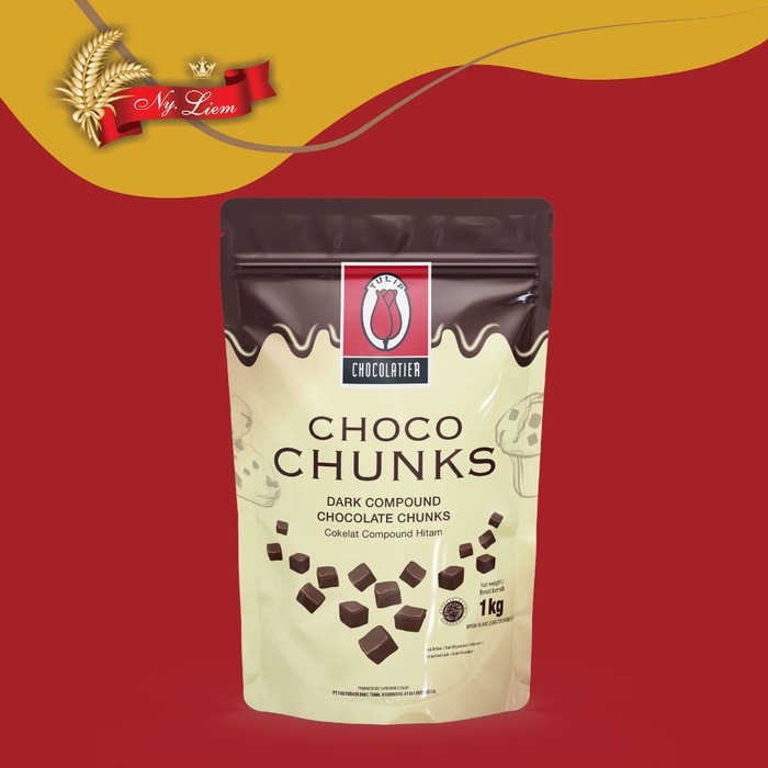 

SANS TULIP Choco Chunks Cokelat Compound Kubur 1 kg