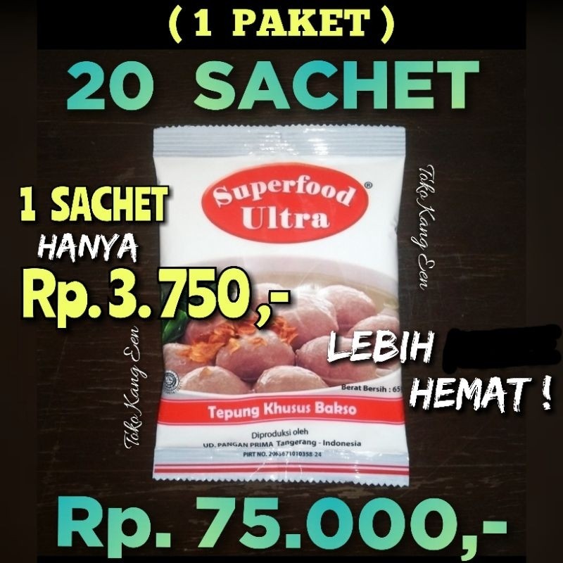 

SANS PERENYAH & PENGENYAL KHUSUS BAKSO, ULTRA SUPERFOOD - Bakso Renyah Kenyal & Awet - HALAL