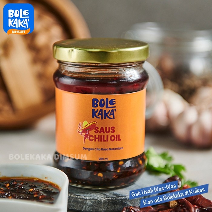 

SANS Bolekaka Saus Chili Oil 200 Gram / Chili Oil Halal Pabrik Dimsum