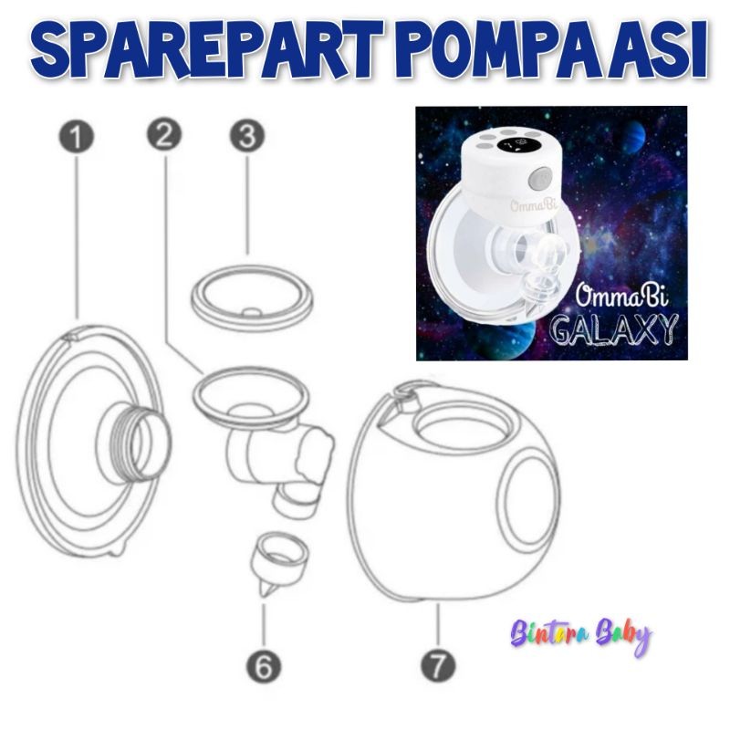 Sparepart Pompa Asi Ommabi Valve Pompa Asi OmmaBi Galaxy Handsfree Wearable Pump / Sparepart Pompa