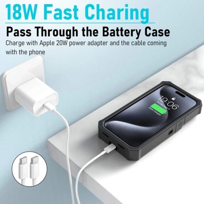 Casing Iphone 15 Pro Max 15 Pro Zerolemon Battery Powerbank Case Ori