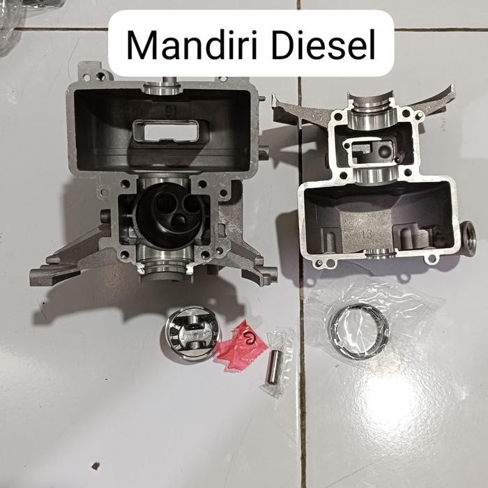 GX35 crankcase (blok mesin) + piston blok mesin rumput 4 tak Kode 728