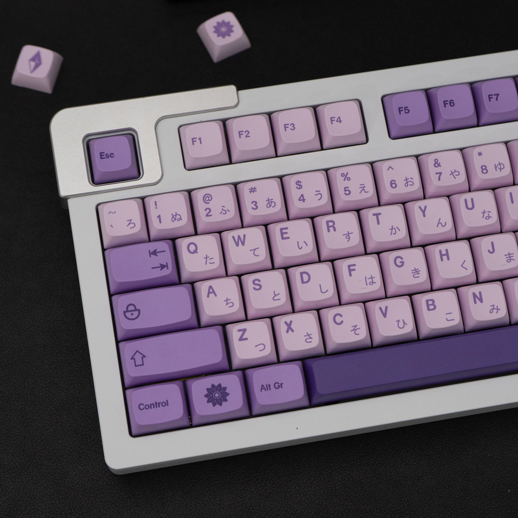 XDA Frost Witch Keycaps 134 Keys PBT Dye Sublimation Purple Emilia Japanese Mechanical Keyboard Cust
