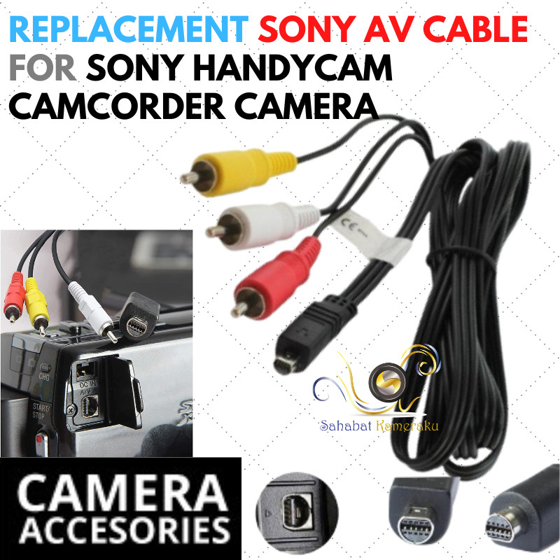 NEW PRODUCT KABEL AV SONY HANDYCAM FOR SONY HC / HDD / SX / CX / DVD VMC-15FS VMC-30FS 10PIN GRIYA
