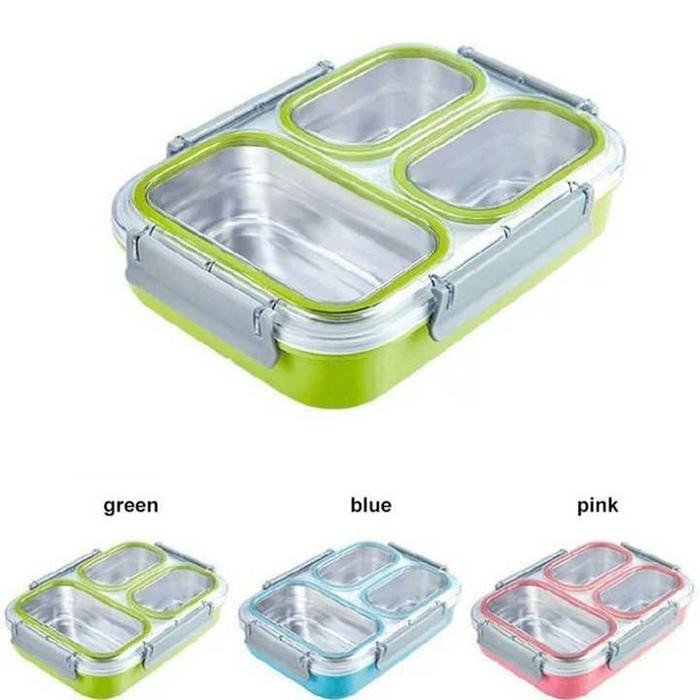 

Panda Home Kotak Makan Stainless 304 Anti Tumpah Anti Campur Lunch Box Leak Proof