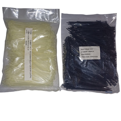 

Kenmaster Cable Ties 3 X 100 mm 1000 Pcs Kabel Tis