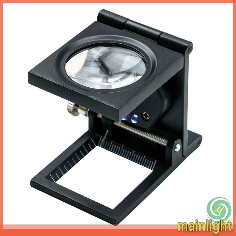 

Kaca Pembesar Lup Magnifier 10x Double LED Foldable - SR1