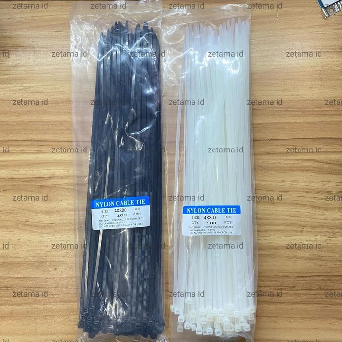 

KABEL TIES 30CM (300X3.6MM) CABLE TIES NYLON