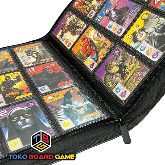 

PREMIUM 9 POCKET PU LEATHER BINDER ZIPPER CARD ALBUM - HOBBY COLLECTION