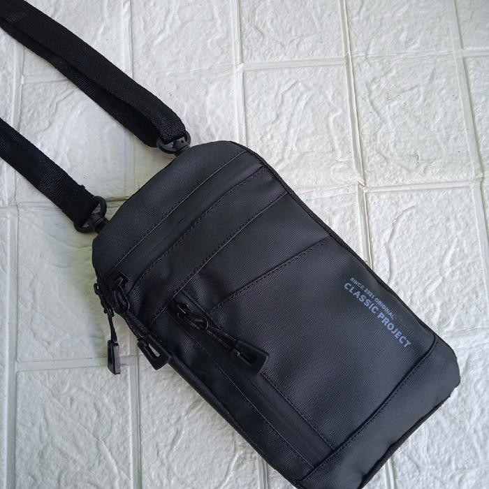 Tas Selempang Pria Wanita Mini Hp Wallet Anti Air Bimo Waterproof Classic Project #Gratisongkir